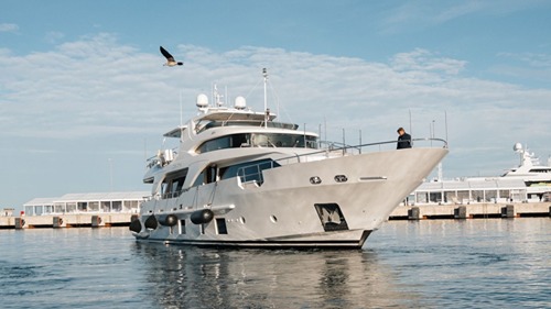 Monaco Grand Prix yacht view